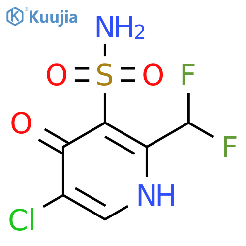 5-Chloro-2-(difluoromethyl)-4-hydroxypyridine-3-sulfonamide structure