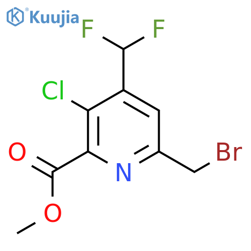 Methyl 6-(bromomethyl)-3-chloro-4-(difluoromethyl)pyridine-2-carboxylate structure