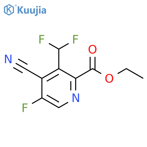 Ethyl 4-cyano-3-(difluoromethyl)-5-fluoropyridine-2-carboxylate structure