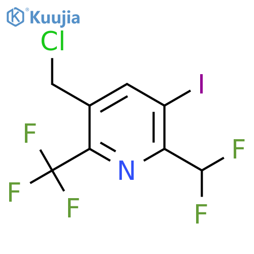 5-(Chloromethyl)-2-(difluoromethyl)-3-iodo-6-(trifluoromethyl)pyridine structure