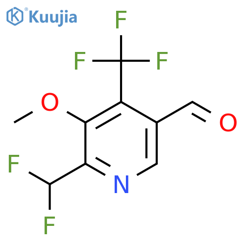 2-(Difluoromethyl)-3-methoxy-4-(trifluoromethyl)pyridine-5-carboxaldehyde structure