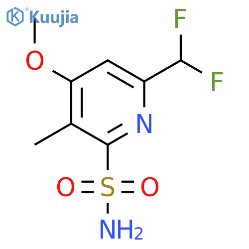 6-(Difluoromethyl)-4-methoxy-3-methylpyridine-2-sulfonamide structure