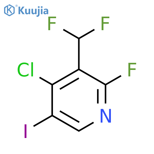 4-Chloro-3-(difluoromethyl)-2-fluoro-5-iodopyridine structure