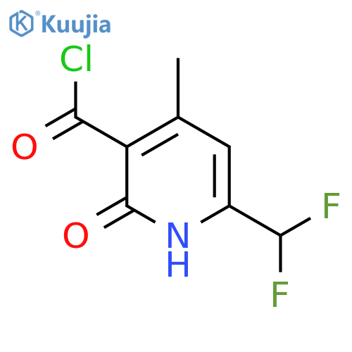 6-(Difluoromethyl)-2-hydroxy-4-methylpyridine-3-carbonyl chloride structure