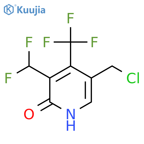 5-(Chloromethyl)-3-(difluoromethyl)-2-hydroxy-4-(trifluoromethyl)pyridine structure