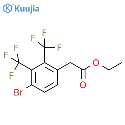 Ethyl 2,3-bis(trifluoromethyl)-4-bromophenylacetate structure