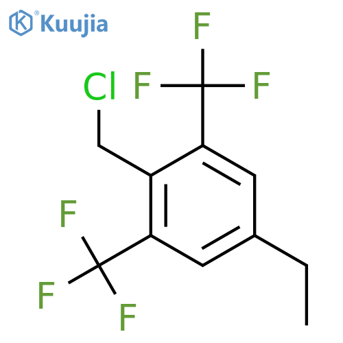 2,6-Bis(trifluoromethyl)-4-ethylbenzyl chloride structure