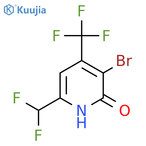 3-Bromo-6-(difluoromethyl)-2-hydroxy-4-(trifluoromethyl)pyridine structure