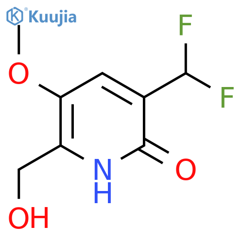 3-(Difluoromethyl)-2-hydroxy-5-methoxypyridine-6-methanol structure