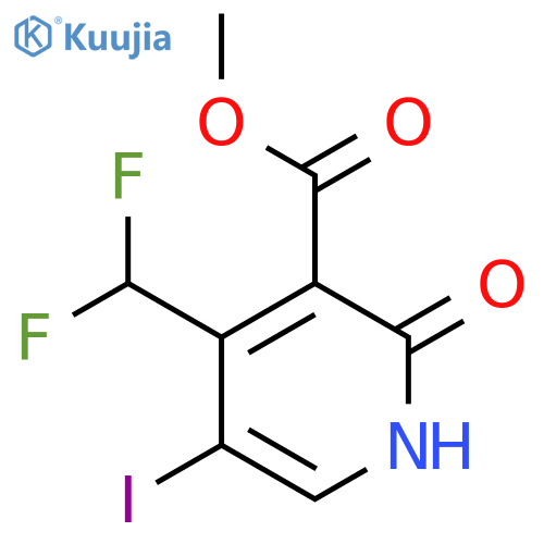 Methyl 4-(difluoromethyl)-2-hydroxy-5-iodopyridine-3-carboxylate structure