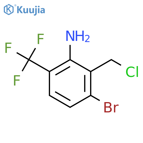 2-Amino-6-bromo-3-(trifluoromethyl)benzyl chloride structure