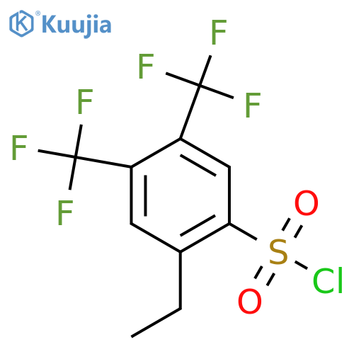 4,5-Bis(trifluoromethyl)-2-ethylbenzenesulfonyl chloride structure