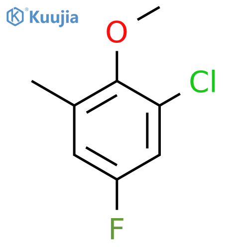 2-Chloro-4-fluoro-6-methylanisole structure