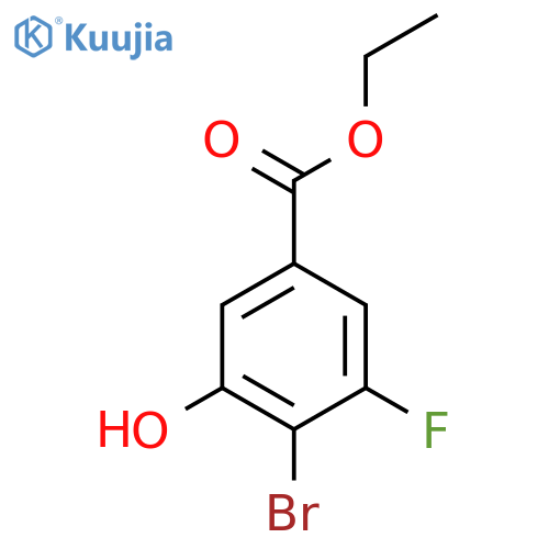 Ethyl 4-bromo-3-fluoro-5-hydroxybenzoate structure