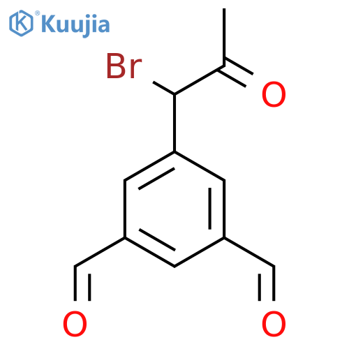 1-Bromo-1-(3,5-diformylphenyl)propan-2-one structure