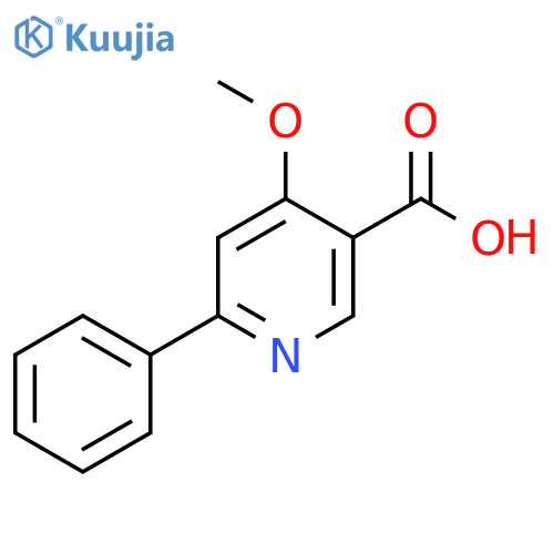 4-Methoxy-6-phenylnicotinic acid structure