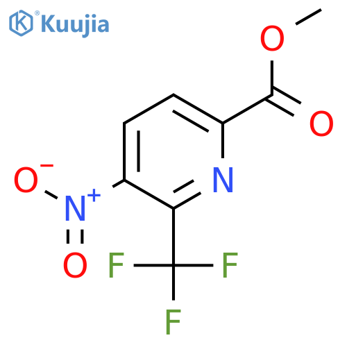 Methyl 5-nitro-6-(trifluoromethyl)picolinate structure