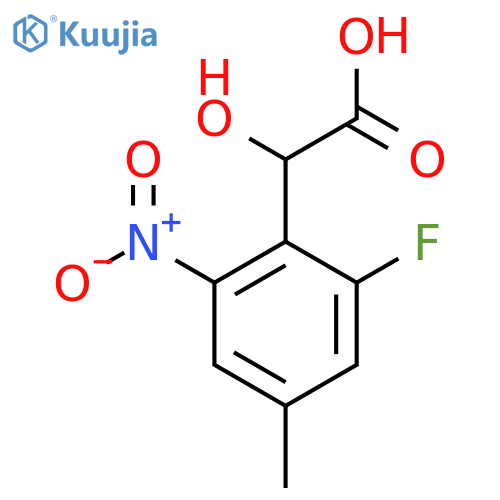 2-Fluoro-4-methyl-6-nitromandelic acid structure