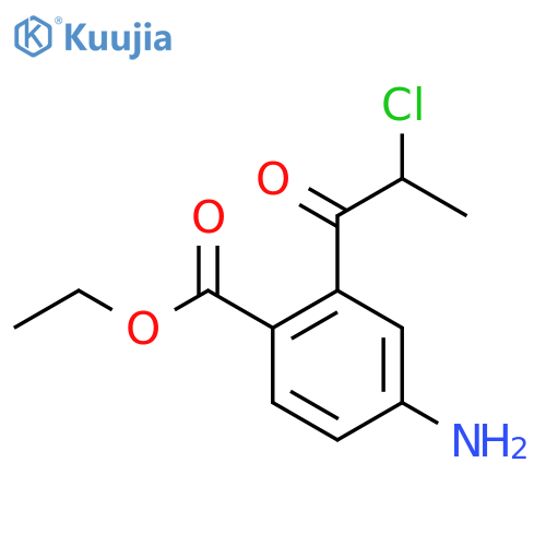 Ethyl 4-amino-2-(2-chloropropanoyl)benzoate structure