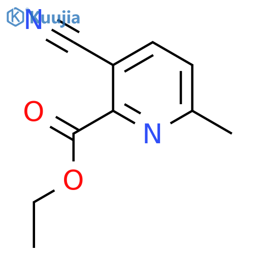 Ethyl 3-cyano-6-methylpicolinate structure