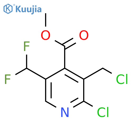 Methyl 2-chloro-3-(chloromethyl)-5-(difluoromethyl)pyridine-4-carboxylate structure