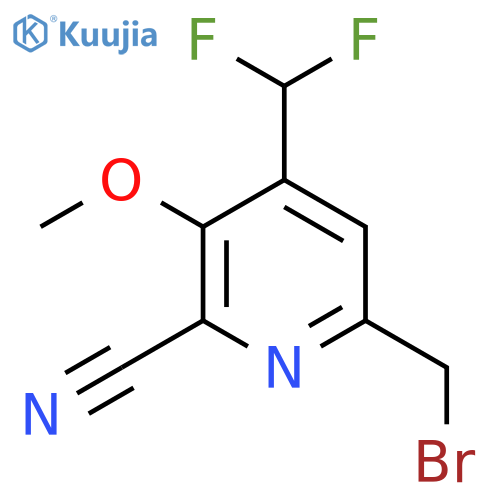 6-(Bromomethyl)-2-cyano-4-(difluoromethyl)-3-methoxypyridine structure