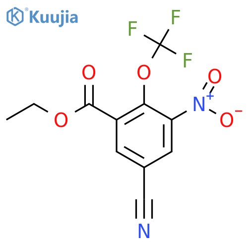Ethyl 5-cyano-3-nitro-2-(trifluoromethoxy)benzoate structure
