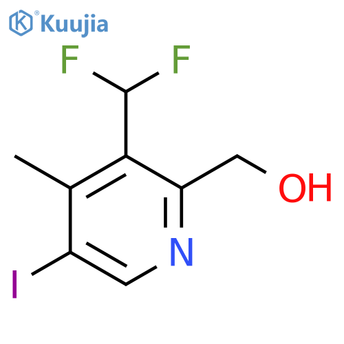3-(Difluoromethyl)-5-iodo-4-methylpyridine-2-methanol structure