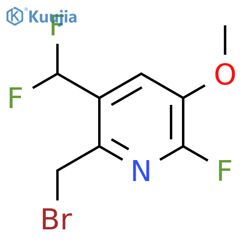 2-(Bromomethyl)-3-(difluoromethyl)-6-fluoro-5-methoxypyridine structure