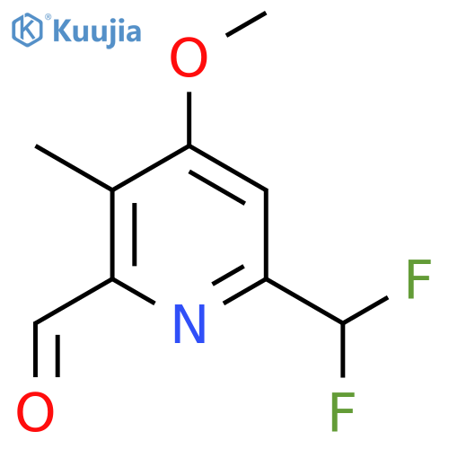 6-(Difluoromethyl)-4-methoxy-3-methylpyridine-2-carboxaldehyde structure