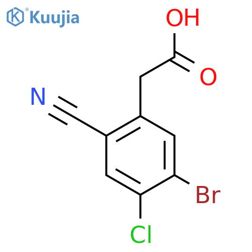 5-Bromo-4-chloro-2-cyanophenylacetic acid structure