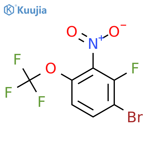 1-Bromo-2-fluoro-3-nitro-4-(trifluoromethoxy)benzene structure
