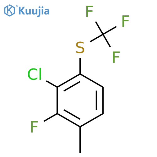 3-Chloro-2-fluoro-4-(trifluoromethylthio)toluene structure