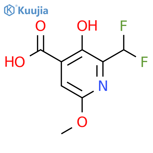 2-(Difluoromethyl)-3-hydroxy-6-methoxypyridine-4-carboxylic acid structure