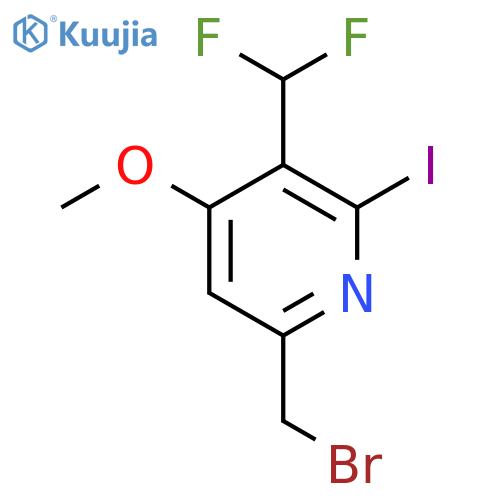 6-(Bromomethyl)-3-(difluoromethyl)-2-iodo-4-methoxypyridine structure