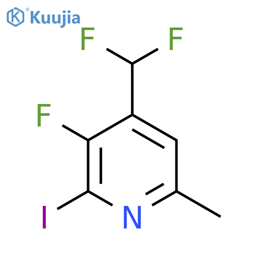 4-(Difluoromethyl)-3-fluoro-2-iodo-6-methylpyridine structure