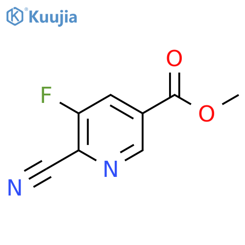 Methyl 6-cyano-5-fluoronicotinate structure