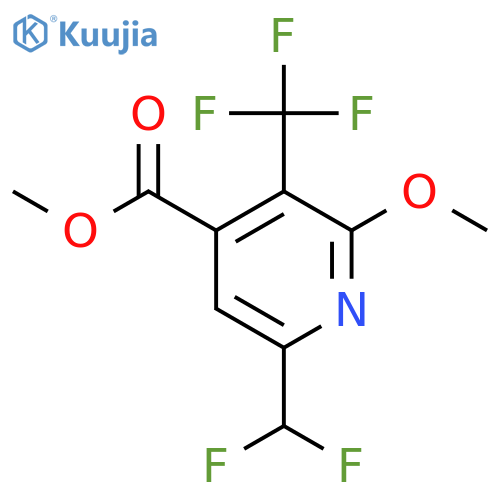 Methyl 6-(difluoromethyl)-2-methoxy-3-(trifluoromethyl)pyridine-4-carboxylate structure
