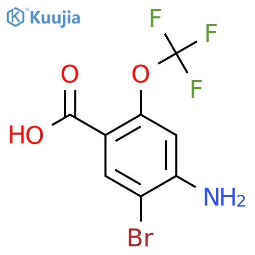 4-Amino-5-bromo-2-(trifluoromethoxy)benzoic acid structure