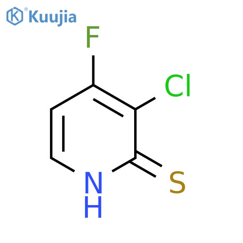 3-Chloro-4-fluoro-2-mercaptopyridine structure