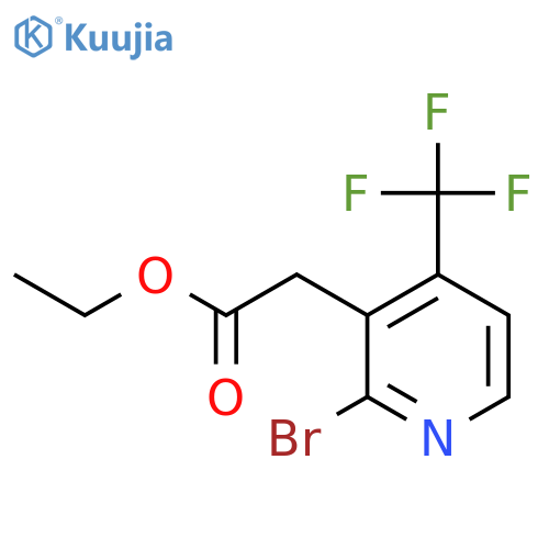 Ethyl 2-bromo-4-(trifluoromethyl)pyridine-3-acetate structure
