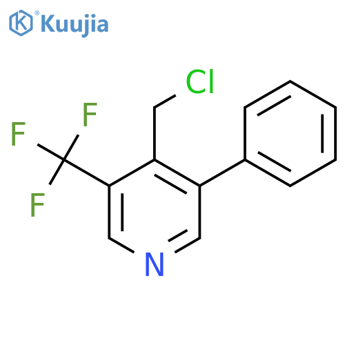 4-Chloromethyl-3-phenyl-5-(trifluoromethyl)pyridine structure