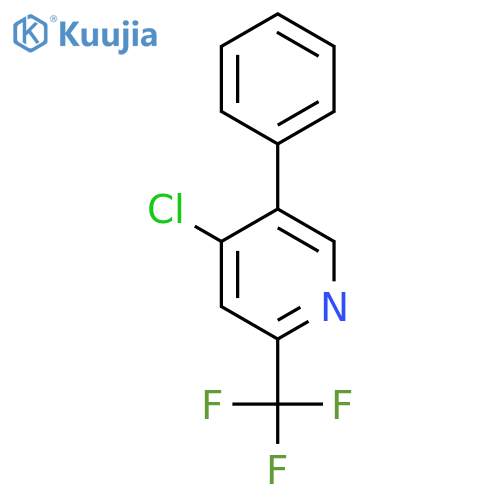 4-Chloro-5-phenyl-2-(trifluoromethyl)pyridine structure