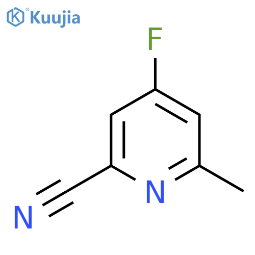 4-Fluoro-6-methylpicolinonitrile structure