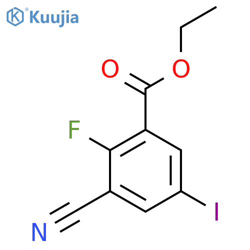 Ethyl 3-cyano-2-fluoro-5-iodobenzoate structure