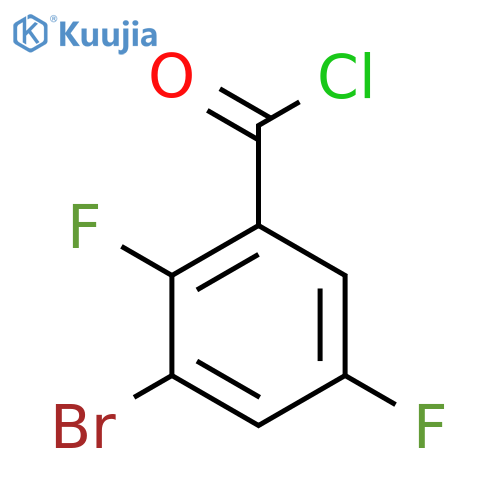 3-Bromo-2,5-difluorobenzoyl chloride structure
