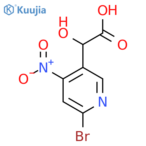 2-(2-Bromo-4-nitropyridin-5-yl)-2-hydroxyacetic acid structure