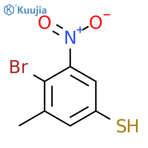 4-Bromo-3-methyl-5-nitrothiophenol structure