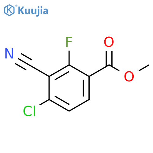 Benzoic acid, 4-chloro-3-cyano-2-fluoro-, methyl ester structure