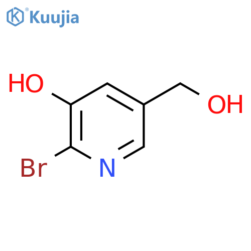 2-Bromo-3-hydroxypyridine-5-methanol structure